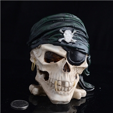 树脂工艺品烟灰缸创意骷髅头海盗烟灰缸个性烟灰缸批发新奇特