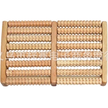 健康保健足底按摩器批发八排按摩器多用木质穴位按摩器83070