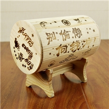 木桶存钱罐，环保实木储蓄罐，超有意思送礼，润婷专供精品0618