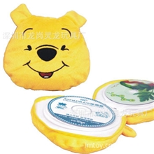 厂家生产毛绒动物笔袋，毛绒泰迪熊CD包，车载CD包，香蕉音乐枕