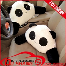 热销熊猫头枕汽车用品汽车头枕可爱卡通头枕