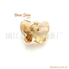 供应水晶玻璃蝴蝶球珠尖珠扁珠方珠滴水