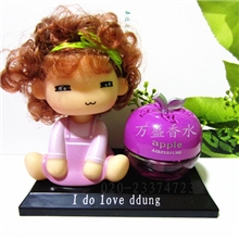 厂家直销正版摩丝娃娃香水座可爱摇头娃娃香水座汽车摆设娃娃