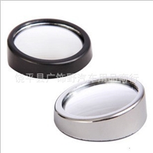 TYPE-R汽车用品倒车镜辅助后视镜可调小圆镜带360度旋转银色