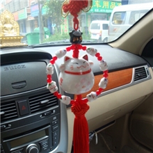 低价高品质汽车挂件正品陶瓷招财猫挂件招财猫挂件挂饰