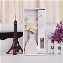 礼品朗芬木片玫瑰花香薰套装藤条挥发礼盒摆饰薰香套装礼盒摆件饰