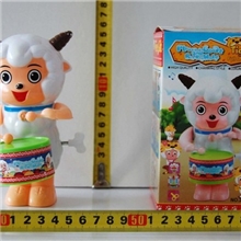 儿童喜爱趣味上链摇摆打鼓喜洋洋JT0032308发条玩具