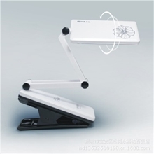 康铭KM-6657A充电床头卧室小台灯折叠夹子LED学生护眼台灯