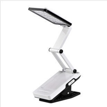 正品雅格YG-3984LED夹子充电台灯折叠床头护眼调光夹子学习台灯