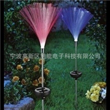 出口太阳能七彩变化光纤灯草坪插地灯圣诞灯庭院灯花园灯