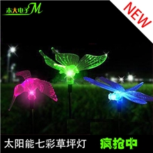 MD9555太阳能灯,蝴蝶灯,蜻蜓灯,飞鸟,百合,花园灯,户外,装饰灯