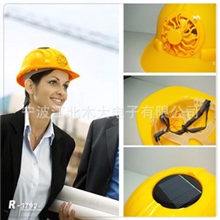 MD9561太阳能风扇安全帽无电式风扇帽工程帽摩托车消暑头盔