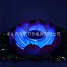 供应太阳能水漂灯荷花灯太阳能荷花灯、防真荷花、莲花灯