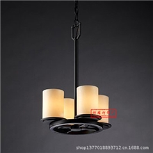 云石餐厅吊灯欧式古典灯铁艺吊灯卧室过道吊灯80071/4A