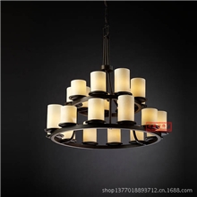 云石吊灯古典灯别墅客厅吊灯双层云石灯特价批发80071/12+8