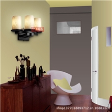 3头云石壁灯欧式铁艺灯古典灯别墅客厅卧室灯厂家批发80071/3B