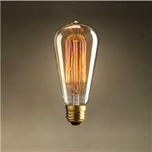 E27蚕丝绕丝灯泡经典钨丝灯泡爱迪生古典灯泡美式复古怀旧灯泡
