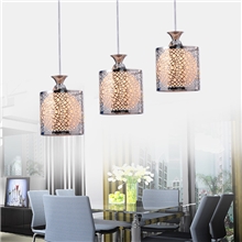 新款现代简约玻璃三头吊灯餐厅灯具客厅灯卧室灯具BA-013