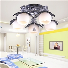 BT007现代简约时尚玻璃吸顶灯客厅灯书房灯LED水晶玻璃卧室灯具