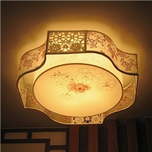 中式古典拉丝灯简约田园羊皮吸顶灯客厅灯卧室灯灯具灯饰批发