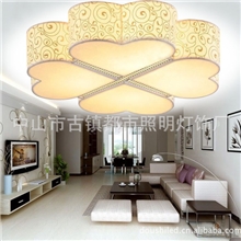 中式照明灯具田园温馨羊皮吸顶灯客厅吊顶灯卧室吸顶灯广东灯饰