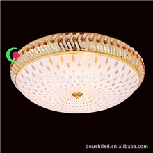 传统水晶灯新款面包灯客厅水晶吸顶灯阳台灯古镇水晶灯具