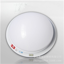 红外人体感应带应急LED吸顶灯批发、楼道灯/消防应急照明灯具/