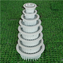 LED压铸筒灯外壳厂家直销LED白色2.5寸3W一系列cob压铸筒灯配件