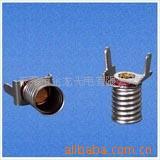 供应E5有弹片铜镀镍灯座