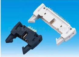 间距2.54牛角连接器黑色灰色简易牛角，牛角简牛，牛角连接器