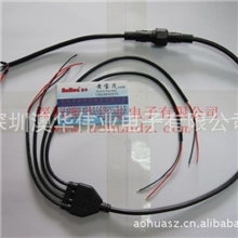 澳华一拖二防水插头，优质2芯防水插头防水连接器，实力厂家生产