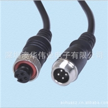 澳华LED防水插头，大功率防水插头，LED防水电源插头线