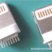 供应苹果iphone5的1:1一体式锌合金成形插头