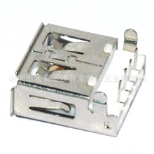 生产销售AF90度沉板usb母座连接器线对线usb连接器