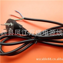 全铜国标三插开尾电源线1.8M国标三插开尾上锡电源线