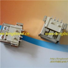 A母全贴片卷边贴片USB母座USB2.0连接器USB180度A母胶芯