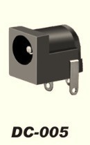 供应各式DC插座,DC005(常用DC母座）5.5*2.1mm直流电源座