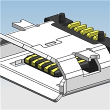 供应USB连接器MICRO-贴片USB母座