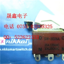 经销供应原装日本日开NKK开关SW-3006A船型翘板钮子开关