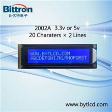 LCD2002液晶屏_支持英文、俄文字库LCM液晶模块