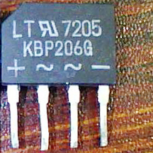 大批量现货供应拆机整流桥KBP206，KBP205
