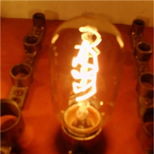 T45E27220V40W发明家爱迪生仿古复古手工绕丝灯泡电光源家电