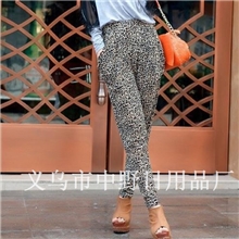 韩版灯笼裤春夏彩色哈伦裤女糖果色9分冰丝哈伦裤打底裤子