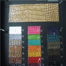 大小鳄鱼纹水晶pu革鳄鱼纹人造革鳄鱼纹合成革热销推荐813011