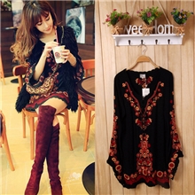 一件代发货女装网店代理代理分销代销加盟呛口小辣椒刺绣连衣裙