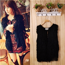 到货服装女装代理网店一件代发加盟呛口小辣椒毛线流苏马甲外套