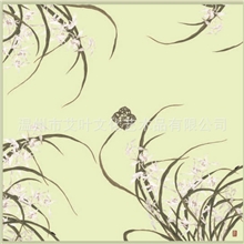 传世名画艺术方巾《兰花图》真丝