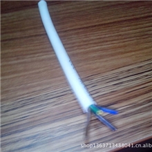 白色护套线AVVR4*0.12对讲线防盗报警线四芯护套线