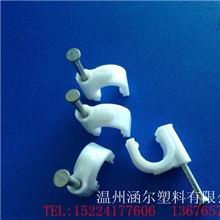 圆形钢钉线夹圆形钢钉线卡圆形卡线夹圆形线卡线扣