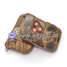 供应拷贝型推盖式桃木无线遥控器AK-KB04遥控器厂家